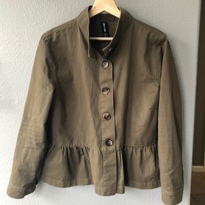 Agnes & Dora peplum light weight jacket